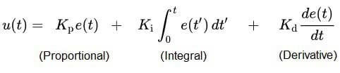 PID loop math equation