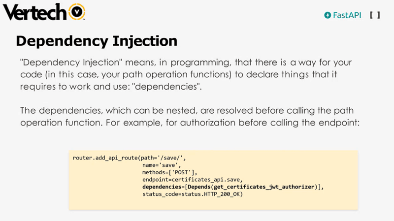 Slide about Dependency Injection